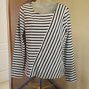 LOFT Outlet striped long sleeve top